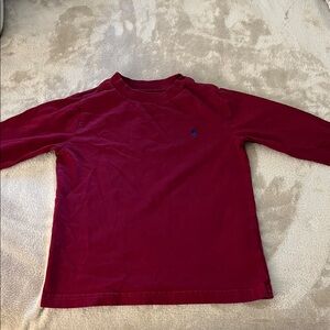 Polo by Ralph Lauren Kids Burgundy Long Sleeve Tee